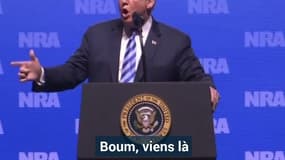 Devant la NRA, Donald Trump mime les exécutions du Bataclan