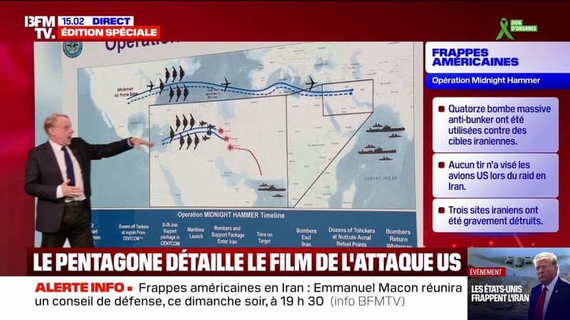 Frappes américaines en Iran: ravitaillement en vol, leurre... le déroulement de l'opération 