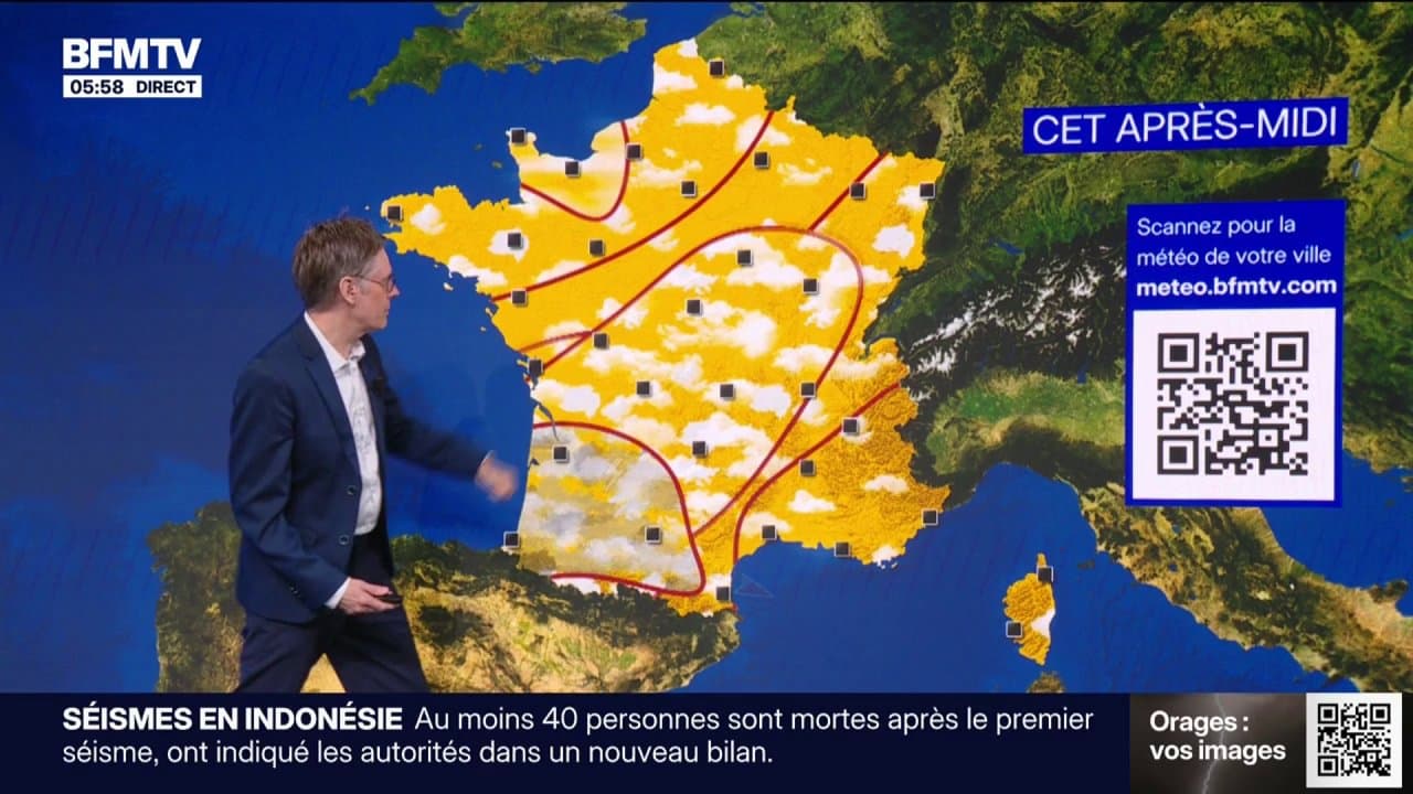 Un risque d'orages dans le quart sud-ouest du pays: la météo de ce dimanche 16 août