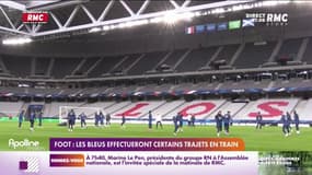 Foot: les Bleus effectueront certains trajets en train