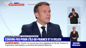 Couvre-feu: Emmanuel Macron annonce qu'il y aura "une autorisation" pour les personnes travaillant entre 21h et 6h du matin