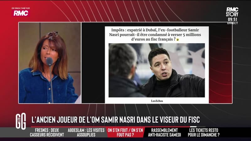 L'ancien joueur de l'OM Samir Nasri dans le viseur du Fisc