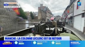 Débarquement: une reconstitution de la colonne Leclerc sillonne les routes normandes