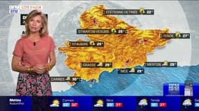 Météo Côte d’Azur: des nuages sur le littoral et des averses orageuses dans l'arrière-pays, 30°C à Cannes