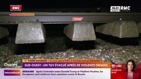 Plus de 500 passagers d'un TGV bloqués en raison des intempéries: "On a passé une nuit blanche"