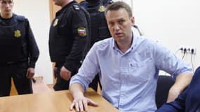 Alexeï Navalny, après son arrestation le 13 janvier 2017, à Moscou. 