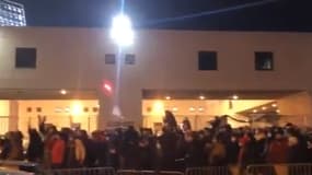 Les supporters nîmois avant Nîmes-Lille