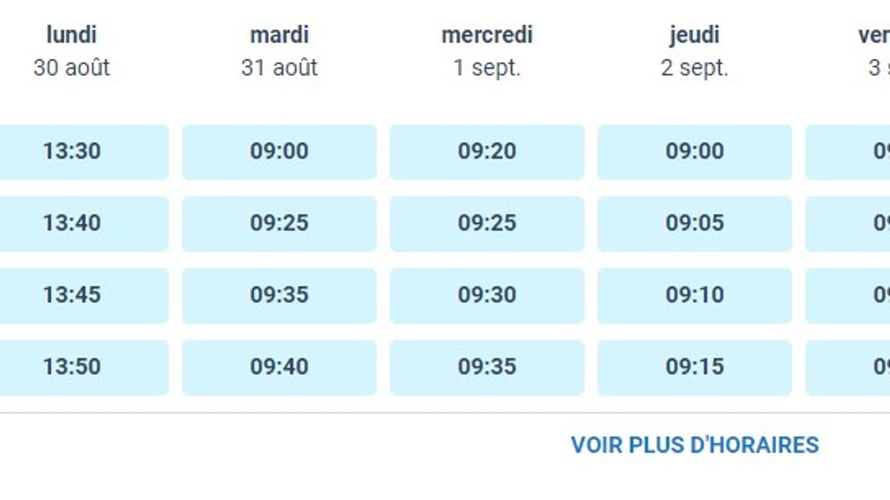 Capture d'écran de rendez-vous disponibles à Guéret. Capture d'écran de rendez-vous disponibles à Guéret.