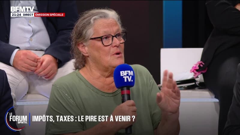 FORUM BFMTV - "Je suis contre toute augmentation des taxes", dÃ©clare VÃ©ronique, retraitÃ©e