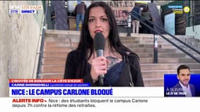 Retraites: le campus Carlone de Nice bloqué pour protester contre "une réforme injuste et inutile"