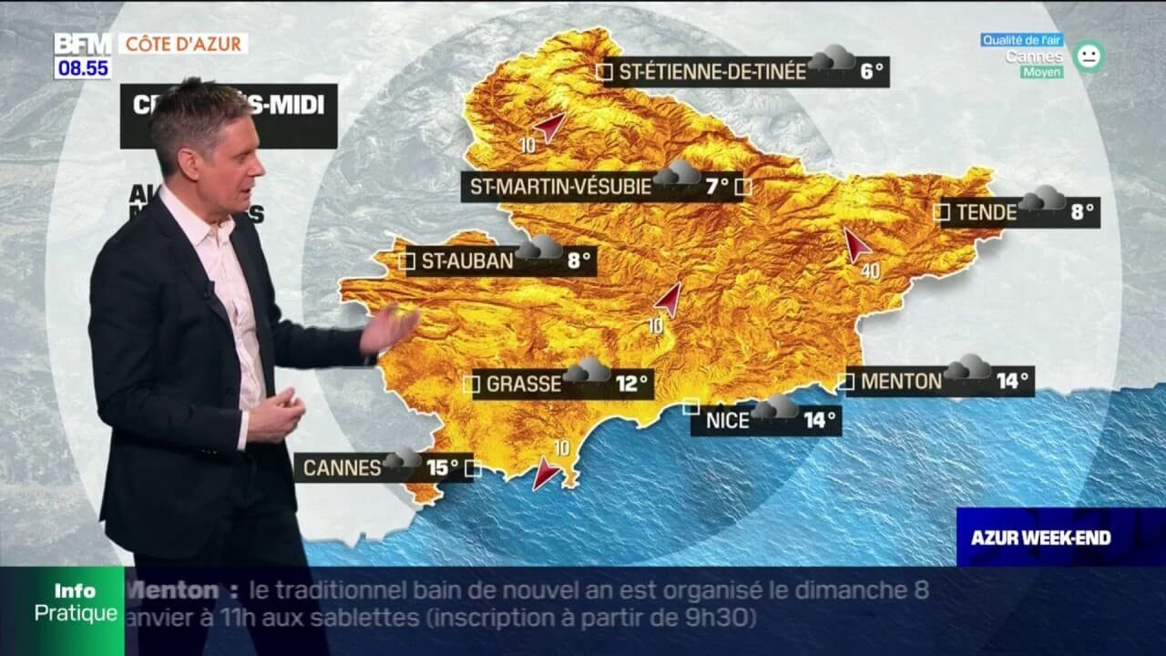 Météo Côte d’Azur des nuages ce dimanche, jusqu'à 14°C à Nice et à Menton