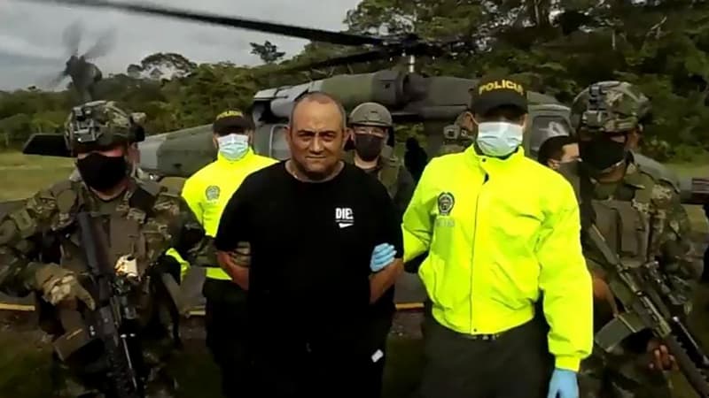 Dairo Antonio Usuga, alias "Otoniel", le narcotrafiquant le plus recherché de Colombie, a été arrêté en octobre 2021
