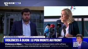 Retour sur le déplacement de Marine Le Pen à Dijon suite aux violences qui ont secoué la ville - 16/06