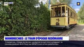 Wambrechies: le tramway touristique a repris du service le long de la Deûle