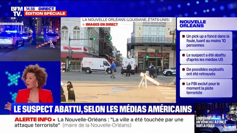 Attaque à la Nouvelle-Orléans: l'auteur présumé de l'attaque est mort selon des médias américains