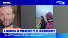  "De belles personnes" : le Lyonnais Pellegrin revient sur ses rencontres lors des 72 marathons