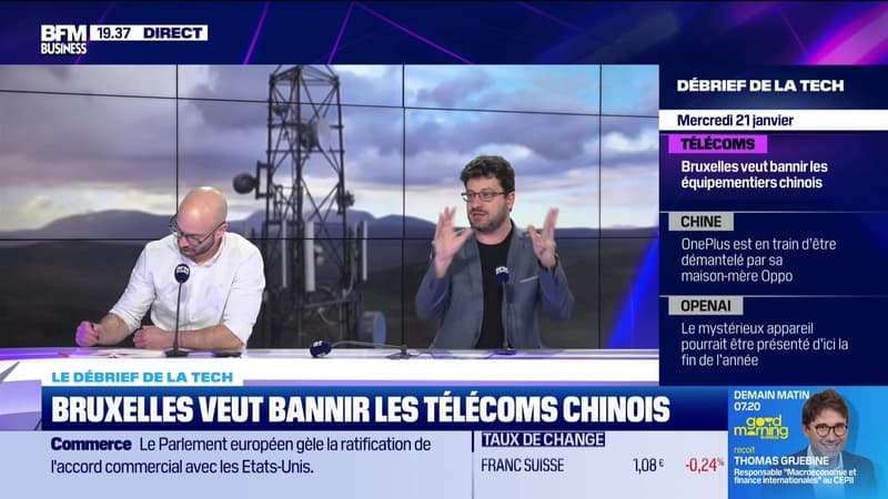Bruxelles veut bannir les télécoms chinois - 21/01