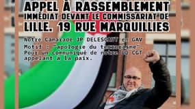 Jean-Paul Delescaut, le secrétaire général de la CGT du Nord a été interpellé ce vendredi 20 octobre 2023.