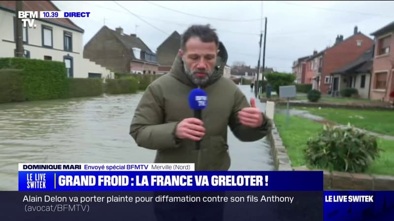 Après les inondations, le nord de la France se prépare à une vague de grand froid