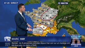 La météo pour ce mardi 1er janvier 2019