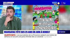 Top Sorties du vendredi 22 mars - Marsatac fête ses 25 ans en juin à Borely