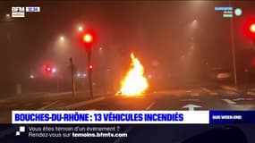 Nouvel An: 13 véhicules incendiés dans les Bouches-du-Rhône
