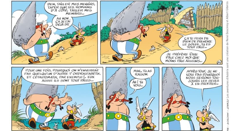 Une planche bande-annonce du prochain album d'Astérix et Obélix, dévoilée le 8 décembre 2024. Une planche bande-annonce du prochain album d'Astérix et Obélix, dévoilée le 8 décembre 2024.