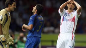 Buffon et Trezeguet lors de la finale de la Coupe du monde 2006