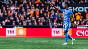 Vinicius lors de Valence-Real Madrid (2-2, Liga), le 3 mars 2024
