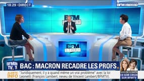 Bac: Emmanuel Macron recadre les profs
