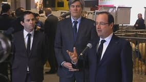 François Hollande s'est exprimé samedi vers 08h30 sur le scandale de la viande de cheval, alors qu'il entamait sa journée au salon de l'Agriculture.