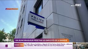 Paris: un jeune braqueur bien naïf piégé par les employés d'une banque 
