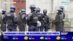 Oissel: Gérald Darmanin en visite à l'école de police, un rassemblement prévu