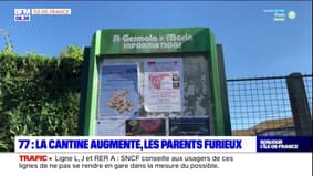 Seine-et-Marne: la cantine augmente de 100 à 150 euros par mois, les parents sont furieux à Saint-Germain-sur-Morin
