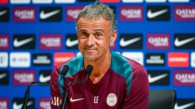 Luis Enrique avec le PSG, le 15 août 2024