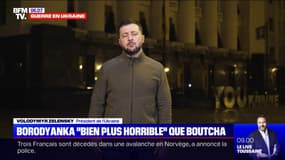 Ukraine: À Borodyanka, une horreur "bien pire" que Boutcha selon Volodymyr Zelensky