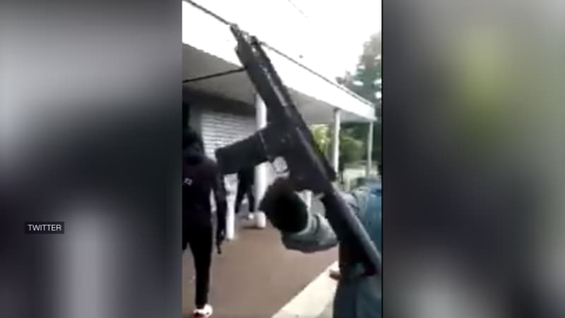 Capture d'écran de l'une des vidéos filmées à Dijon et publiées sur les réseaux sociaux.
