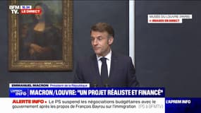 Emmanuel Macron: "Le Louvre ne vit ainsi qu'en grandissant, qu'en se régénérant"