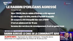 Rabbin agressé à Orléans: "On est sur un acte d'une particulière violence", assure Élie Korchia (Président du Consistoire de France)
