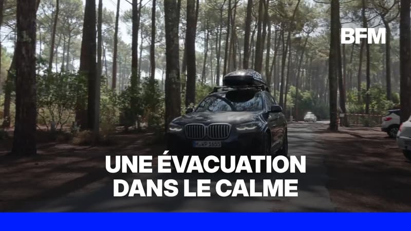 Incendies en Gironde: évacuation en cours pour tous les campings de Lacanau, 4.000 touristes concernés