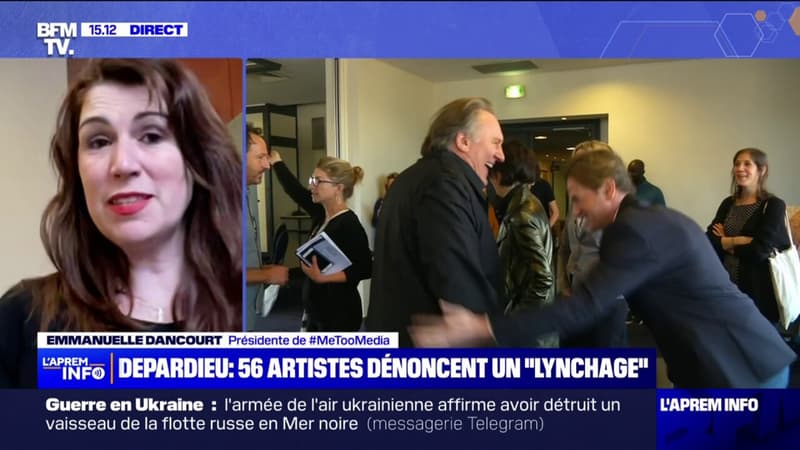 Emmanuelle Dancourt, présidente de MeTooMedia, dénonce l'ancien monde du cinéma après la tribune en soutien à Gérard Depardieu