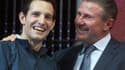 Renaud Lavillenie avec Sergueï Bubka