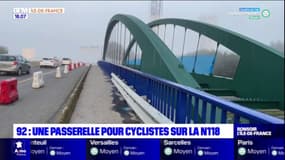 Essonne: une passerelle piétonne installée au-dessus de la N118