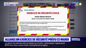 Nice: un exercice de sécurité organisé ce soir au stade Allianz Riviera