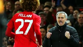 Marouane Fellaini et José Mourinho