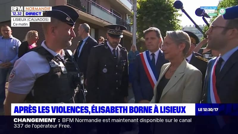 Émeutes à Lisieux: Élisabeth Borne en visite dans le quartier de Hauteville 
