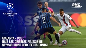 Atalanta - PSG : Tous les dribbles réussis de Neymar (dont deux petits ponts)