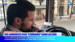 JO de Paris 2024: des annonces plus "comiques" dans les bus