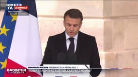 Emmanuel Macron: "Vous nous restez fidèle, comme vous l'étiez chaque année, en silence (...) pour commémorer la rafle où fut enlevé votre père, un 9 février, encore"