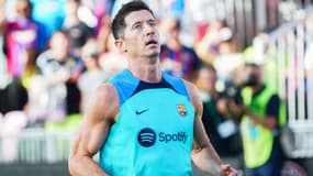 Robert Lewandowski avec le Barça